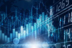 Stylized graphic of bar chart
