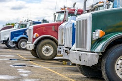 Used trucks parked in lot