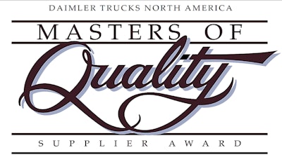Logo for Daimler Trucks North America for its Masters of Quality program