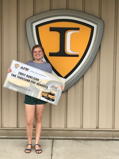 IC Bus Scholarship winner
