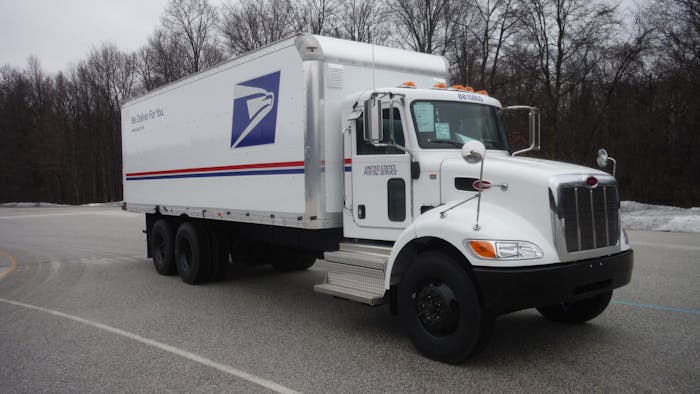 Upfitted Utilimaster truck for the United States Post Office