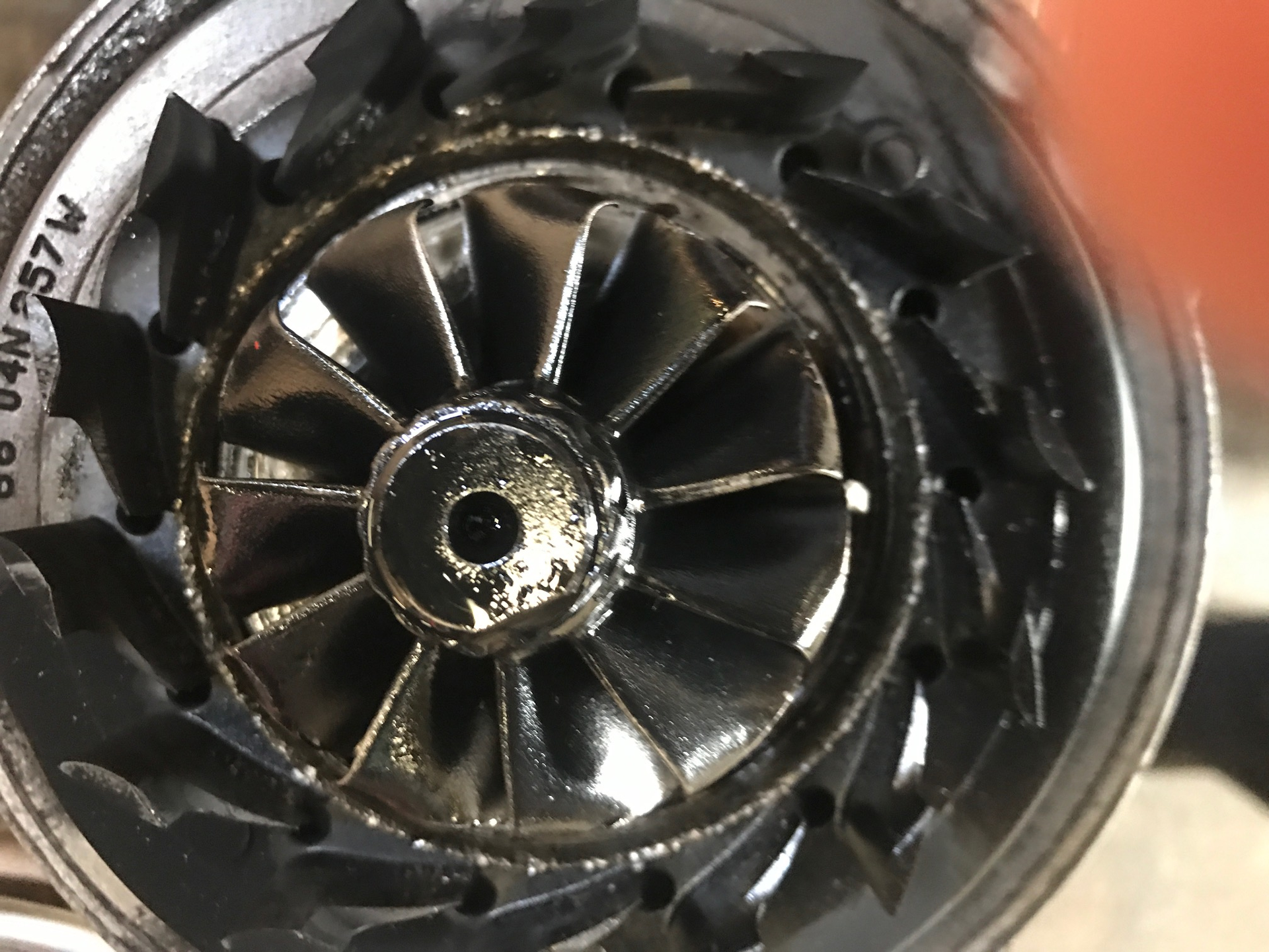 Damaged turbo core