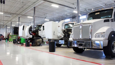 A glance inside one of CIT's many service centers. The company invests heavily in its service departments with equipment and training to ensure its technicians can maximize customer uptime.