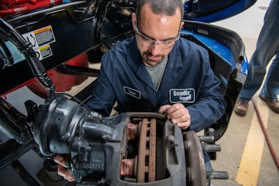 Bendix technician at work