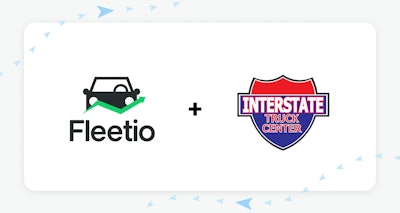 Logos of Fleetio and Interstate Truck Center