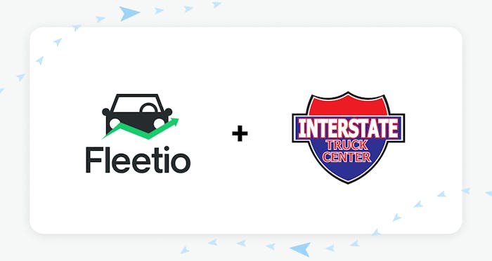 Logos of Fleetio and Interstate Truck Center