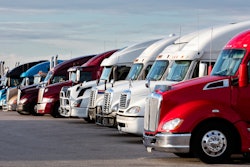 Used trucks parked on lot