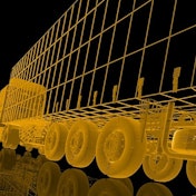 Truck wireframe stock image