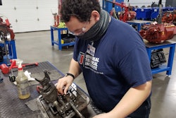 Student technician learning at Universal Technical Institute
