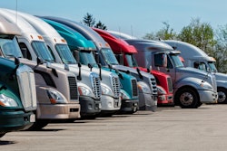 Used trucks parked on lot