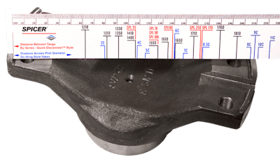 Dana Spicer yoke measurement tool