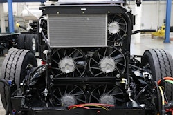 Autocar now offers an Engineered Machined Products Smart Flow electric fan Cool Pack on select ACX refuse trucks.