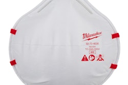 Milwaukee Tool N95 respirator without valve.