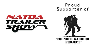 Logo showing NATDA support of Wounded Warrior Project.