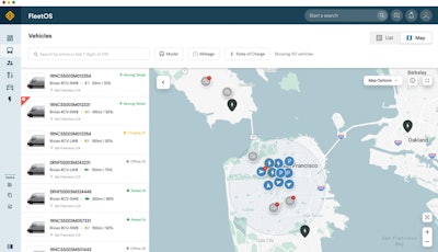 Rivian electric vehicle fleet telematics