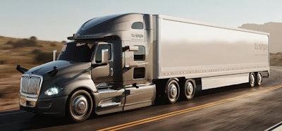 Truck with TuSimple graphics