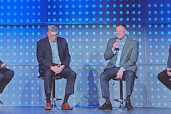 Moderator Roger Nielsen, mobility investor and advisor (left to right); John Nelligan, senior vice president, Meritor; Mike Eppes, managing vice president of operations, Rush Enterprises; and Bill Black, president and CEO, National Fleet Management & Heavy Duty Truck Supply