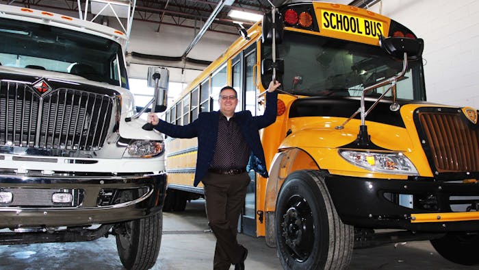 Troy Hamilton, president of Maxim Truck & Trailer, celebrates prestigious awards as top truck and bus dealership in Canada.
