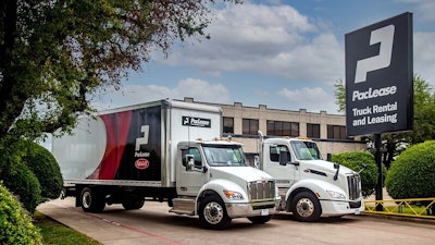 PacLease trucks parked at PacLease location