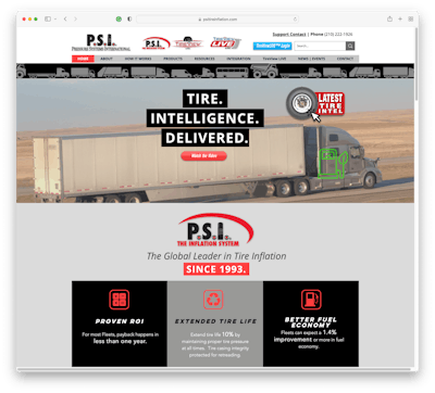PSI's new website