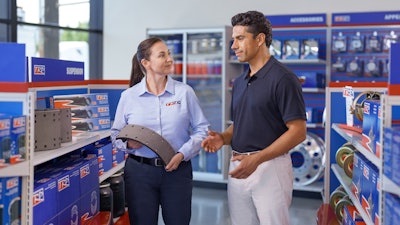 TRP retail associate with a customer