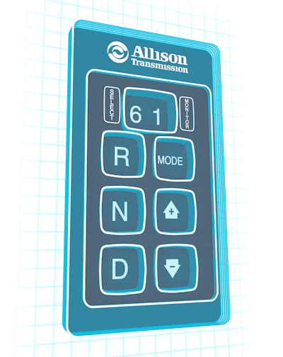 Rendering of Allison shift selector