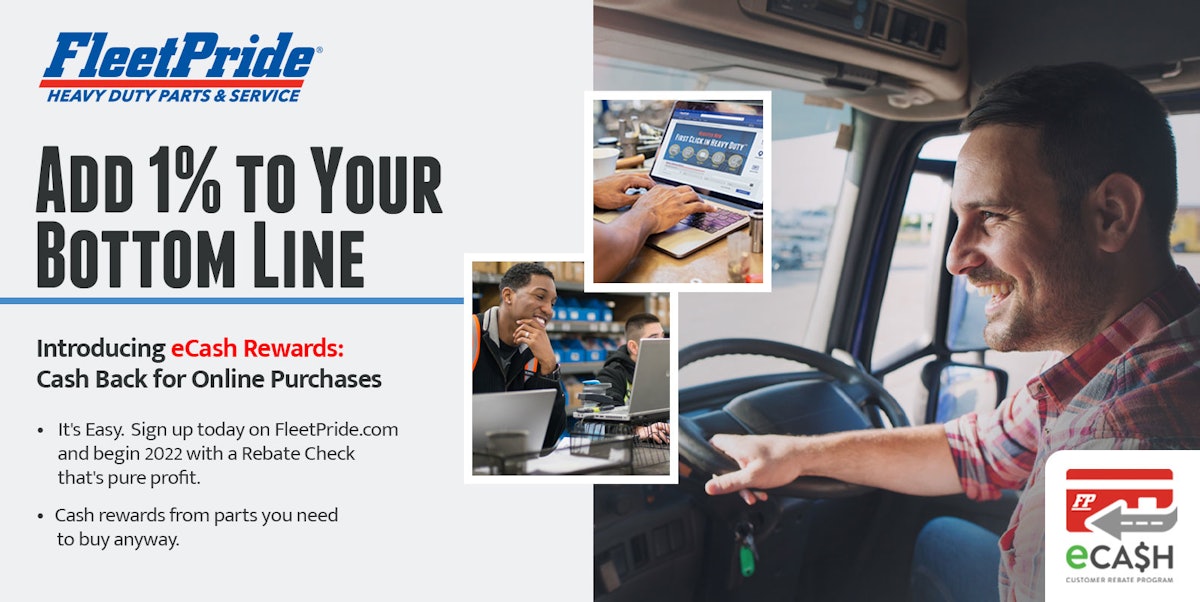 FleetPride introduces eCash rebate program for online customers