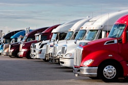 Group of trucks parked