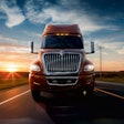 Navistar truck on open road