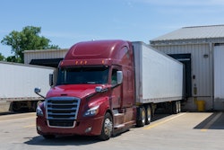 Truck at loading dock