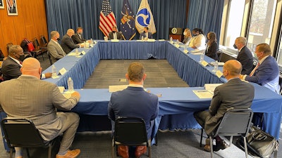 Signing ceremony at Labor Department headquarters in Washington, D.C.