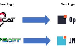 Old and new logos for OptiCat and JNPSoft