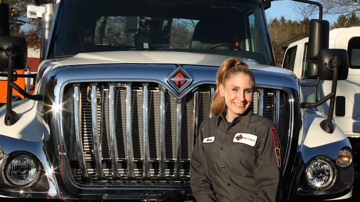 Missy Albin, an International Truck and IC Bus master certified technician.