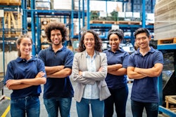 Young workers in busines