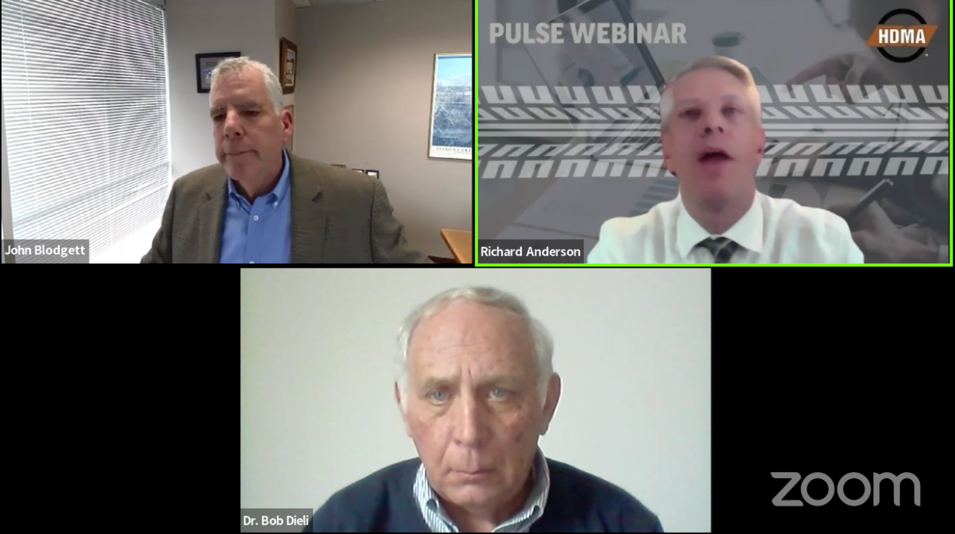 John Blodgett, vice president, Sales & Marketing, MacKay & Company; Richard Anderson, senior director, Research & Analysis, HDMA; and Dr. Bob Dieli, economist, MacKay & Company