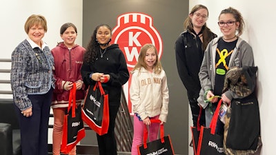 Girl scouts visit Rihm Kenworth