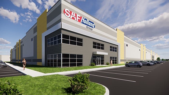 SAF-Holland rendering of new distribution center in Cincinnati