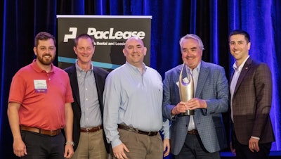 TLG Peterbilt PacLease, a PacLease franchise with eight leasing locations in six states, has been named the PacLease 2021 North American Franchise of the Year.