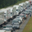 Trucks on highway
