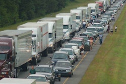 Trucks on highway