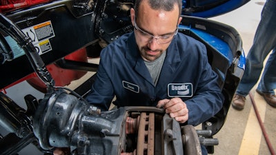 Bendix technician at work