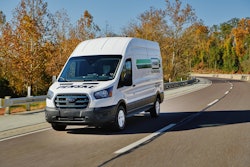 Penske's electric Ford E-Transit vans will first roll out in California before making their way at other Penske locations across the U.S.