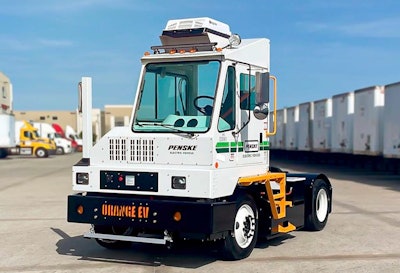 Penske's Orange EV truck