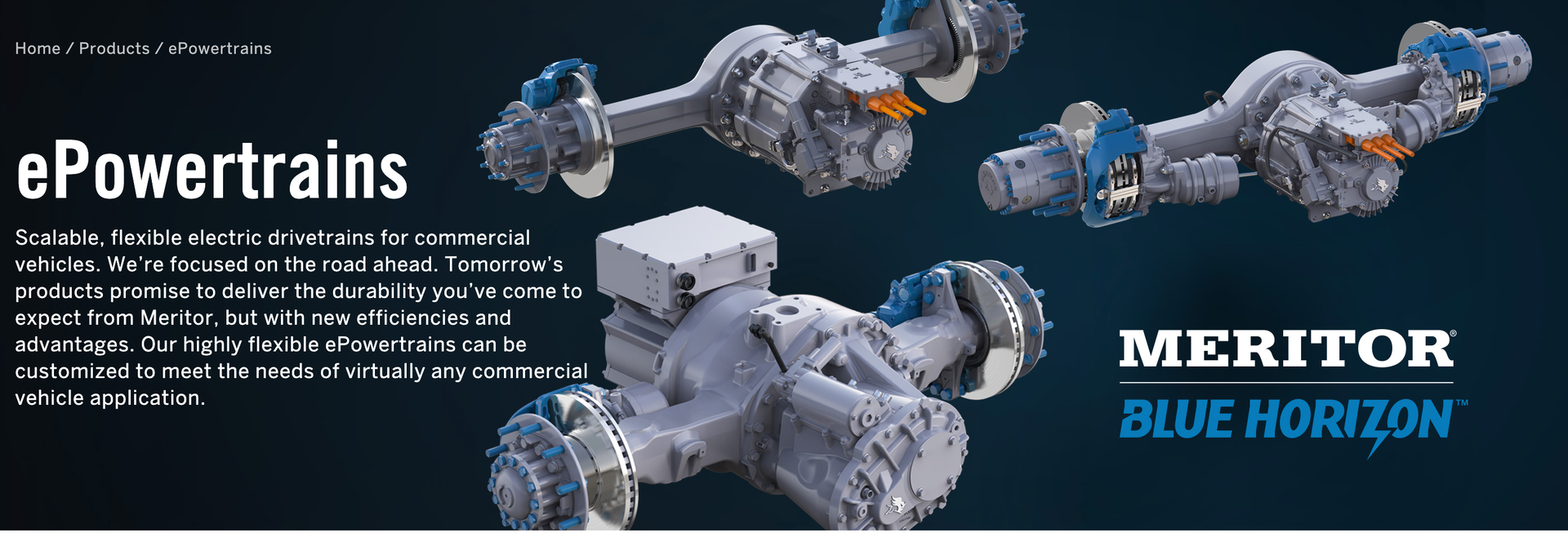 Meritor ePowertrain products