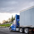 Truck on interstate