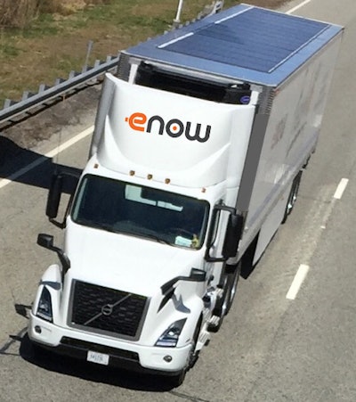 eNow all-electric reefer on the road