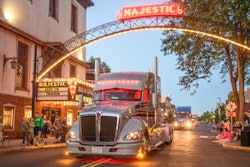 Kenworth T680 driving in parade in Chillicothe, Ohio.