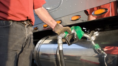 Fueling a diesel truck