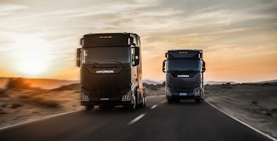 Hydron autonomous fuel cell trucks TuSimple