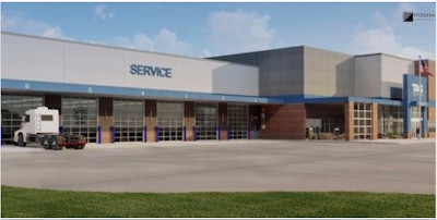 TAG Truck Center rendering of new store